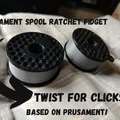 Móc khóa Fidget Ratchet mô phỏng cuộn nhựa in 3D - Thumbnail 1