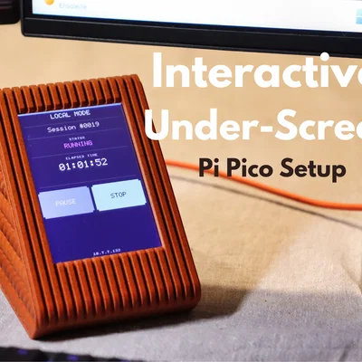 Interactive UnderScreen Pi Pico: Thiết bị để bàn thông minh không cần ốc vít
