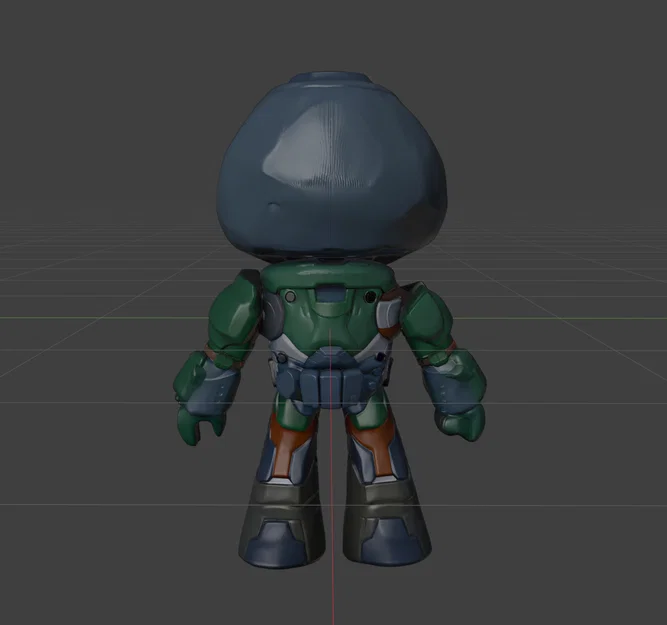 Mô hình Doom Slayer phiên bản Chibi cực chất cho người mê game - Image 1