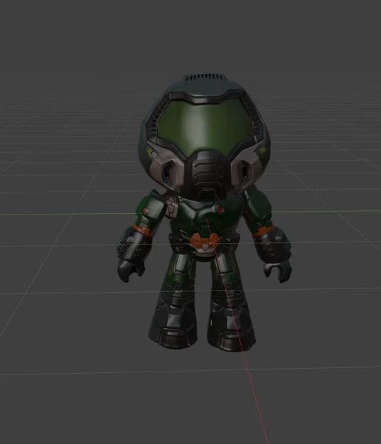 Mô hình Doom Slayer phiên bản Chibi cực chất cho người mê game - Image 2