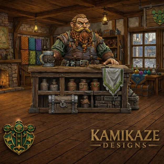 Mô hình Dwarven Shop Keeper (Người giữ tiệm người lùn) - Image 1