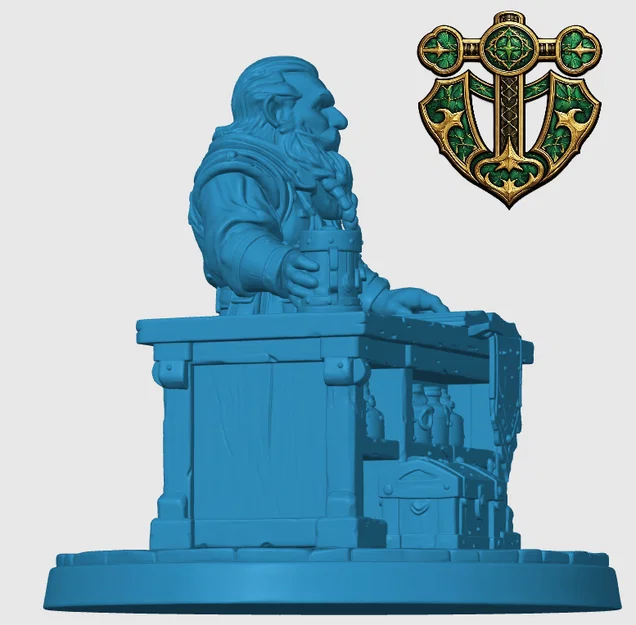 Mô hình Dwarven Shop Keeper (Người giữ tiệm người lùn) - Image 2