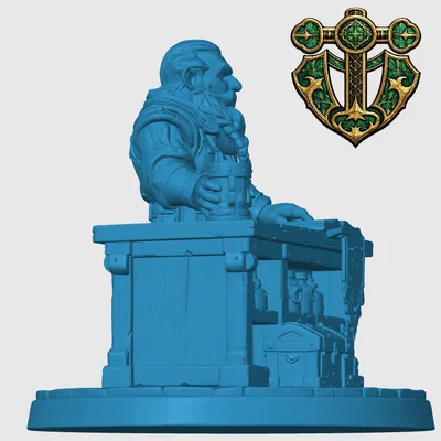 Mô hình Dwarven Shop Keeper (Người giữ tiệm người lùn)