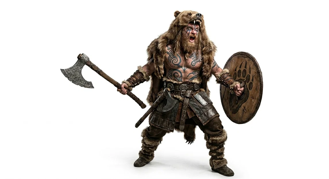 Mô hình chiến binh Viking Bersekr cho máy in 3D cực chi tiết - Image 1