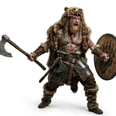Mô hình chiến binh Viking Bersekr cho máy in 3D cực chi tiết