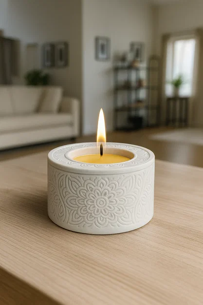 File STL Đèn nến Mandala - Decor phong cách Boho tinh tế - Image 1