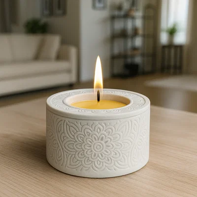 File STL Đèn nến Mandala - Decor phong cách Boho tinh tế