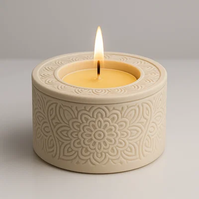 File STL Đèn nến Mandala - Decor phong cách Boho tinh tế