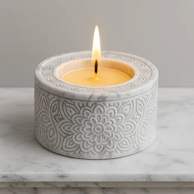 File STL Đèn nến Mandala - Decor phong cách Boho tinh tế