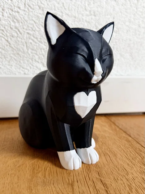 Mô hình mèo Low-poly trang trí MMU cực đáng yêu - Image 1