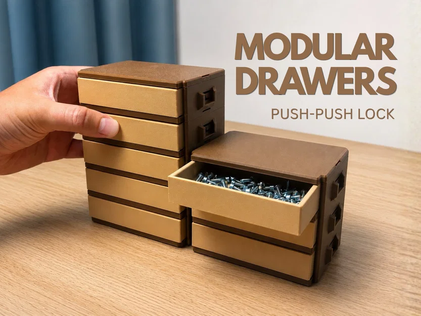 Hệ thống Ngăn kéo Module | Khóa nhấn Push-Push - Image 1