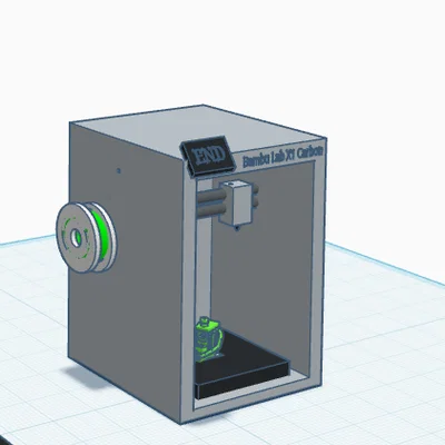 Mô hình in 3D Bambu Lab X1 Carbon phiên bản thu nhỏ trang trí