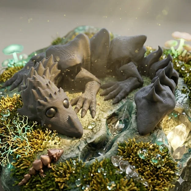Mô hình thằn lằn đá / rồng gai có khớp nối (Articulated Rock Lizard) - Image 5