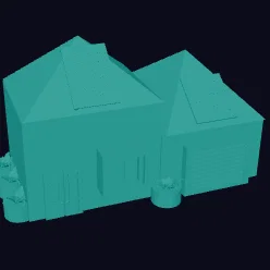 Mô hình ngôi nhà 3D nhỏ nhắn thiết kế bởi học sinh