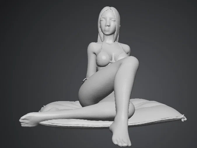 Mô hình 3D cô gái mặc bikini thư giãn cực đẹp - Image 3