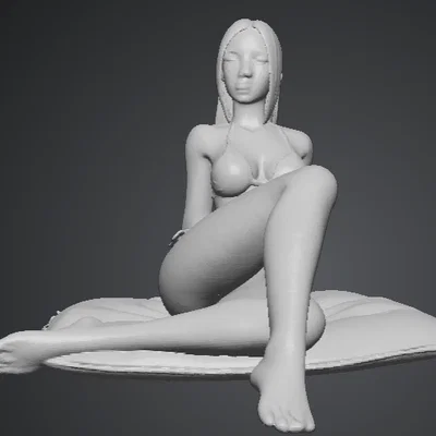 Mô hình 3D cô gái mặc bikini thư giãn cực đẹp