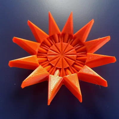 Mô hình ngôi sao Fidget 12 cánh xoay linh hoạt cực thú vị