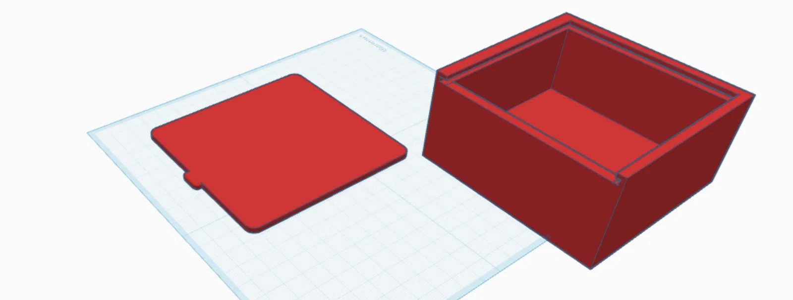 Hộp đựng đồ thông minh có nắp trượt (Slide-in Lid Box) in 3D - Image 1