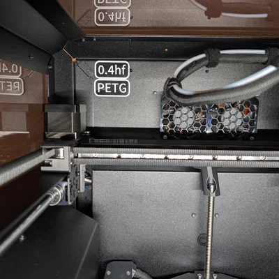 Thẻ từ tính đánh dấu cấu hình máy in cho Prusa CORE One