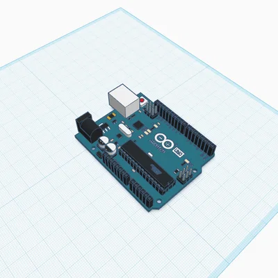 Mô hình 3D Arduino UNO R3 - Hỗ trợ thiết kế vỏ hộp và giá đỡ chuyên dụng
