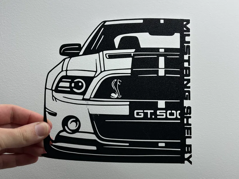 Ford Mustang GT500 - Tranh treo tường decor 3D - Image 1