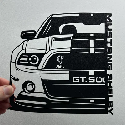 Ford Mustang GT500 - Tranh treo tường decor 3D