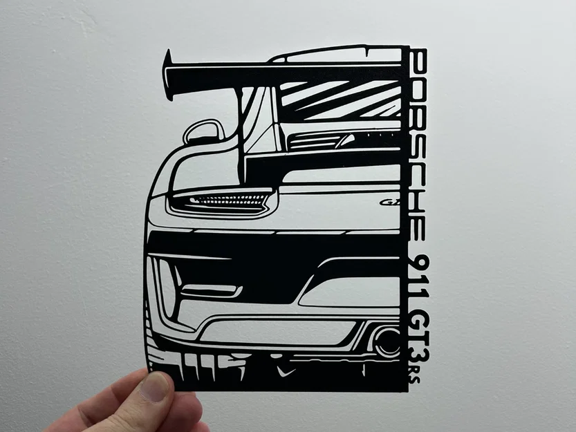 Porsche 911 GT3 RS - Tác phẩm nghệ thuật treo tường - Image 1