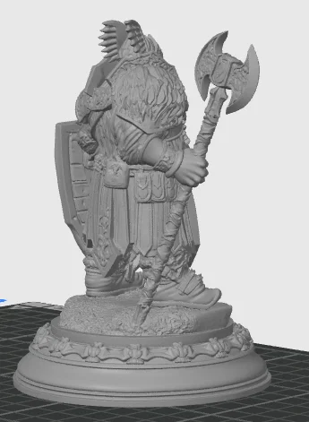 Mô hình 3D Dwarf Paladin - Chiến binh Lùn dũng mãnh cho Tabletop - Image 2