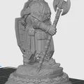 Mô hình 3D Dwarf Paladin - Chiến binh Lùn dũng mãnh cho Tabletop - Thumbnail 2