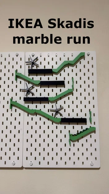 Đường chạy bi (Marble Run) cho bảng ghim IKEA Skadis - Image 1
