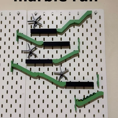 Đường chạy bi (Marble Run) cho bảng ghim IKEA Skadis
