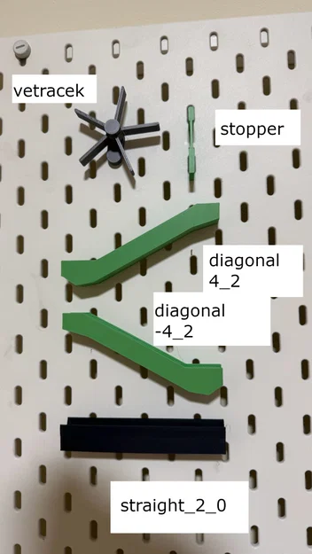 Đường chạy bi (Marble Run) cho bảng ghim IKEA Skadis - Image 2