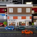 Bộ Mô Hình Tòa Nhà Phố - Cửa Hàng Xe Máy & Quầy Cà Phê - Tỉ Lệ 1:64 - Thumbnail 7