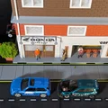 Bộ Mô Hình Tòa Nhà Phố - Cửa Hàng Xe Máy & Quầy Cà Phê - Tỉ Lệ 1:64 - Thumbnail 8