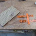 Bảng hiệu: Đánh dấu đường ranh giới cắt cỏ (MOW TO THIS LINE) - Thumbnail 3