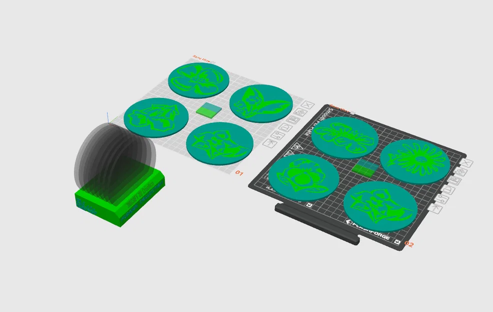 Bộ sưu tập đế lót ly họa tiết hoa xinh xắn in 3D - Image 2