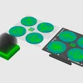 Bộ sưu tập đế lót ly họa tiết hoa xinh xắn in 3D - Thumbnail 2