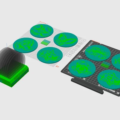 Bộ sưu tập đế lót ly họa tiết hoa xinh xắn in 3D