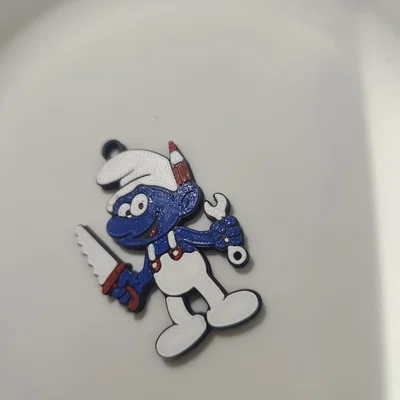 Móc khóa Handy Smurf in 3D - Món quà độc đáo cho fan hoạt hình