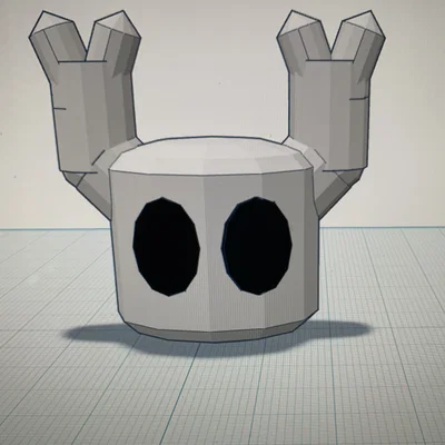 Mô hình đầu Knight phong cách Low Poly in 3D siêu chất