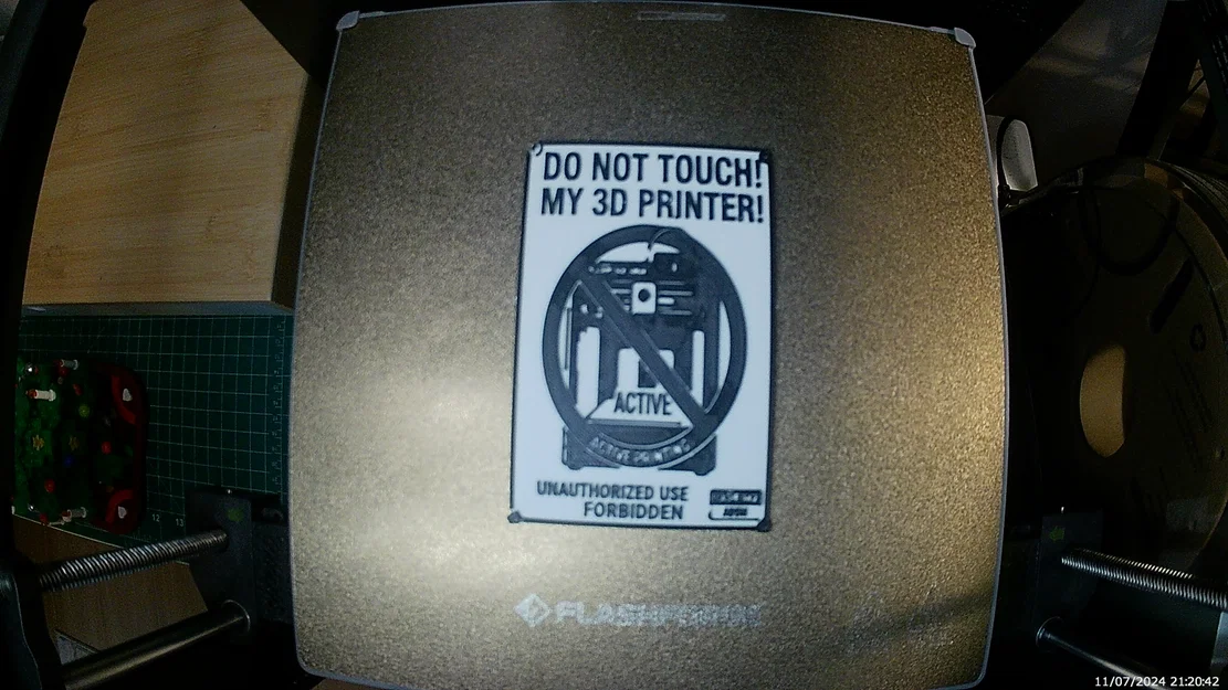 Bảng cảnh báo không chạm vào máy in 3D (Do not touch my printer) - Image 1