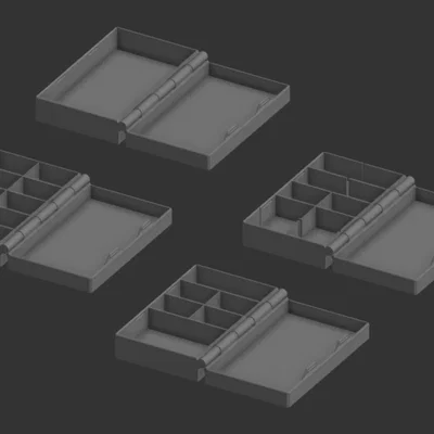 Hộp đựng mô hình đa năng Print-in-Place V7 (Phiên bản mỏng gọn)