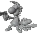 Mô hình 3D Makinavaja và Popeye (Phiên bản truyện tranh kinh điển) - Thumbnail 1