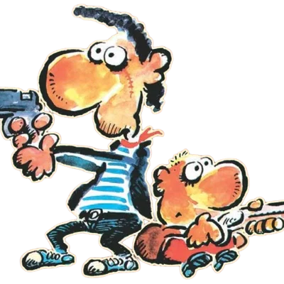 Mô hình 3D Makinavaja và Popeye (Phiên bản truyện tranh kinh điển)