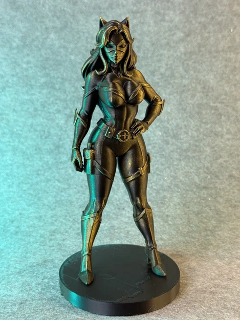 Shadow Feline – Mô Hình Tượng 3D Nữ Anh Hùng Mèo Bí Ẩn - Image 1