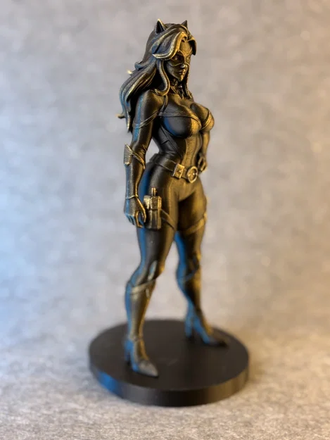 Shadow Feline – Mô Hình Tượng 3D Nữ Anh Hùng Mèo Bí Ẩn - Image 2