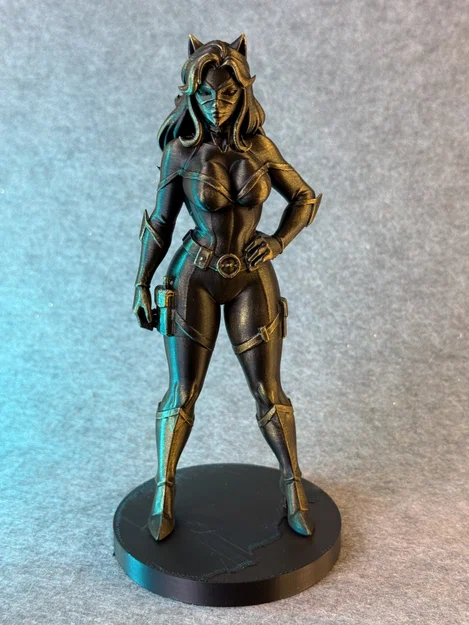 Shadow Feline – Mô Hình Tượng 3D Nữ Anh Hùng Mèo Bí Ẩn - Image 3