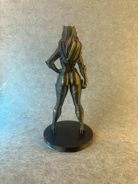 Shadow Feline – Mô Hình Tượng 3D Nữ Anh Hùng Mèo Bí Ẩn - Image 5
