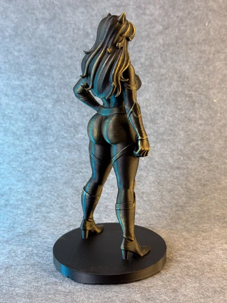 Shadow Feline – Mô Hình Tượng 3D Nữ Anh Hùng Mèo Bí Ẩn - Image 6