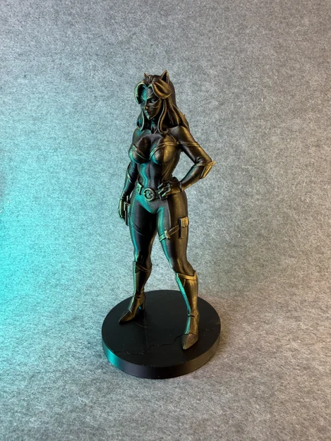 Shadow Feline – Mô Hình Tượng 3D Nữ Anh Hùng Mèo Bí Ẩn - Image 8
